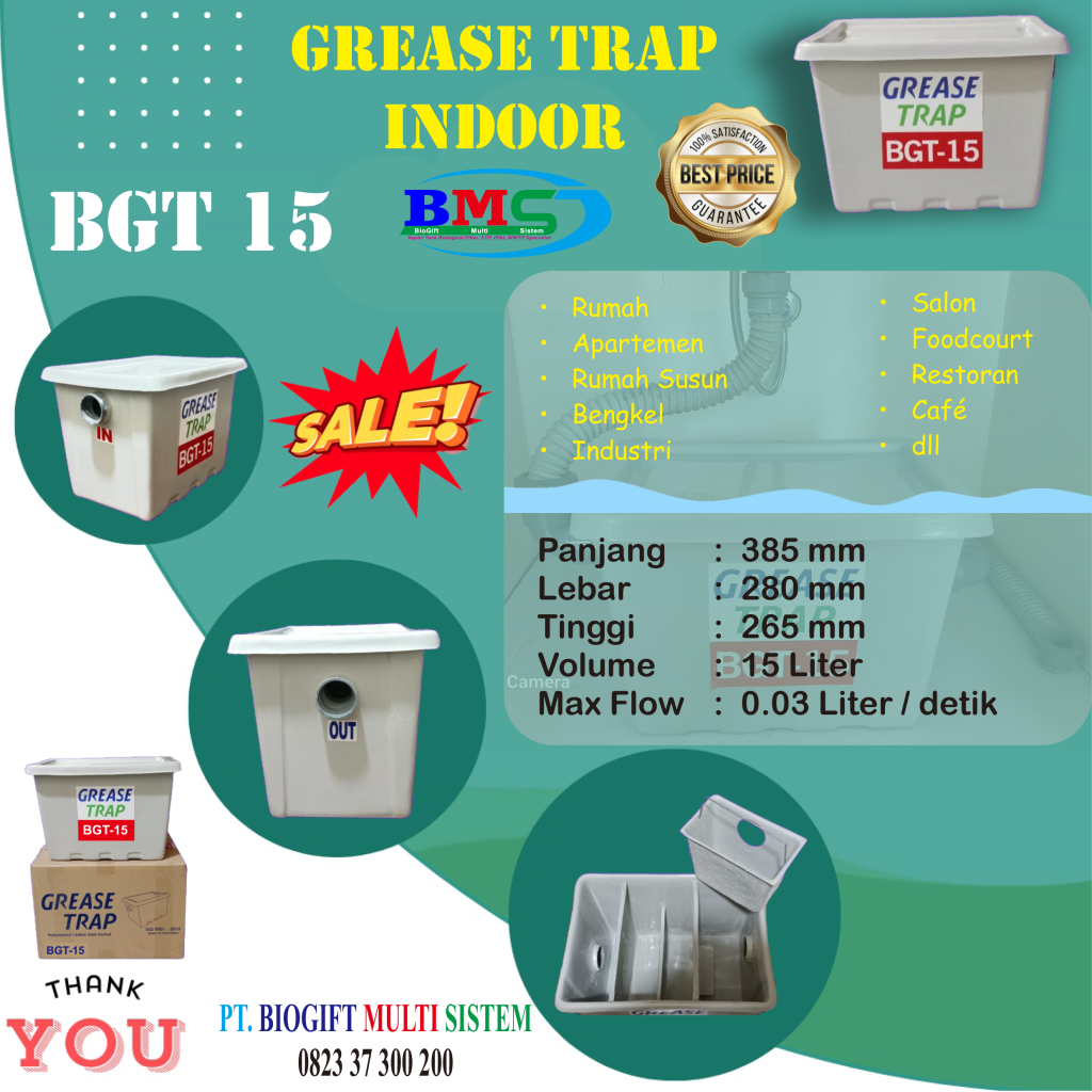 Greasetrap, perangkap lemak, grease trap, grease trap portable, grease trap outdoor, greasetrap indoor, penjebak lemak